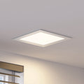 LED innbyggingsspot Helina sølv dimbar CCT IP44 22 cm 24W forfra
