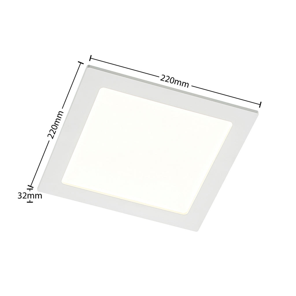Detalj av LED innbyggingsspot Helina dimbar hvit 22 cm
