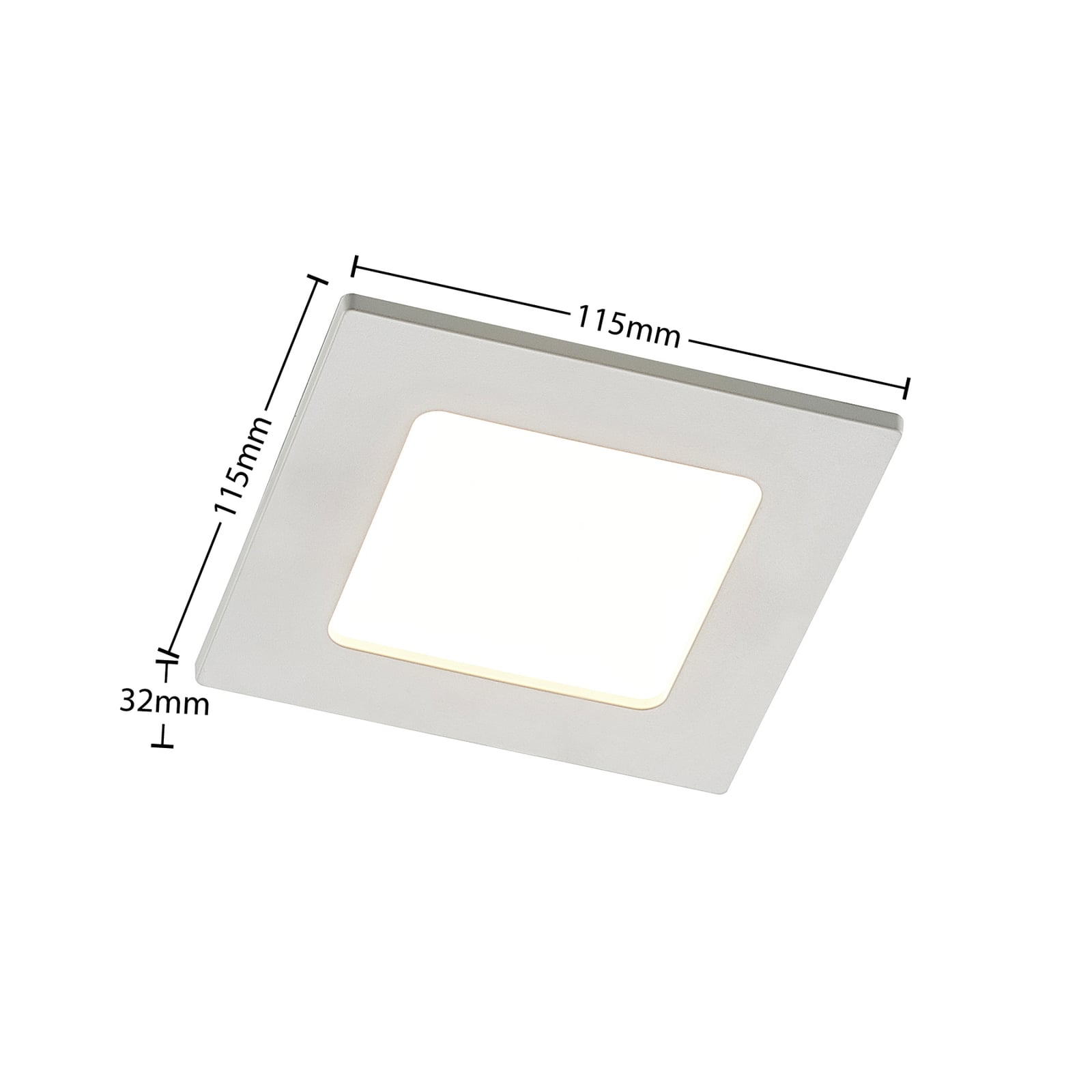 Detalj av LED innbyggingsspot Helina hvit dimbar CCT
