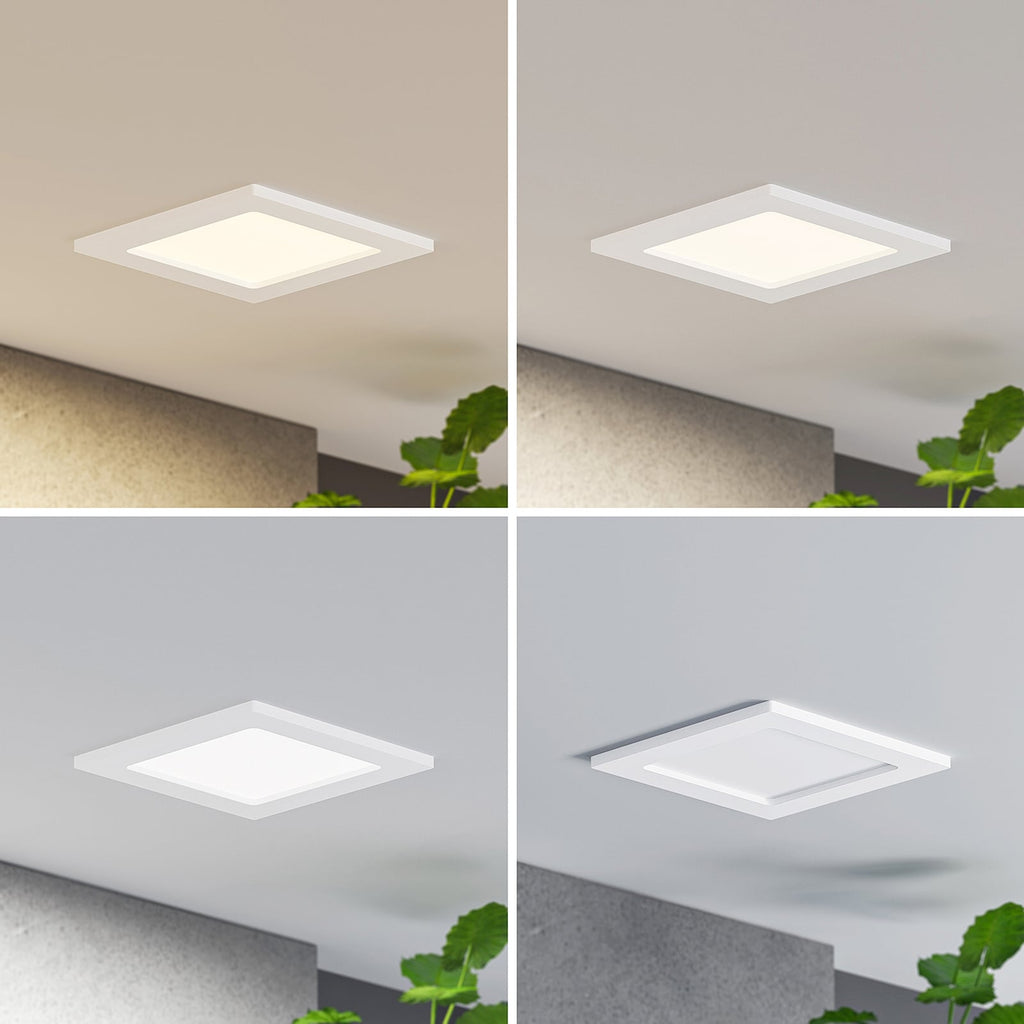 LED innbyggingsspot Helina hvit dimbar CCT med monteringsdetaljer