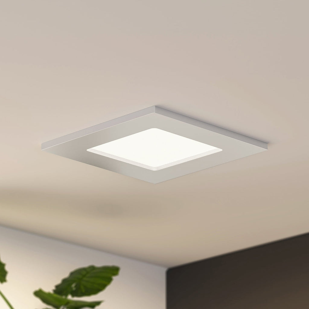 LED innbyggingsspot Helina sølv dimbar CCT IP44 forfra