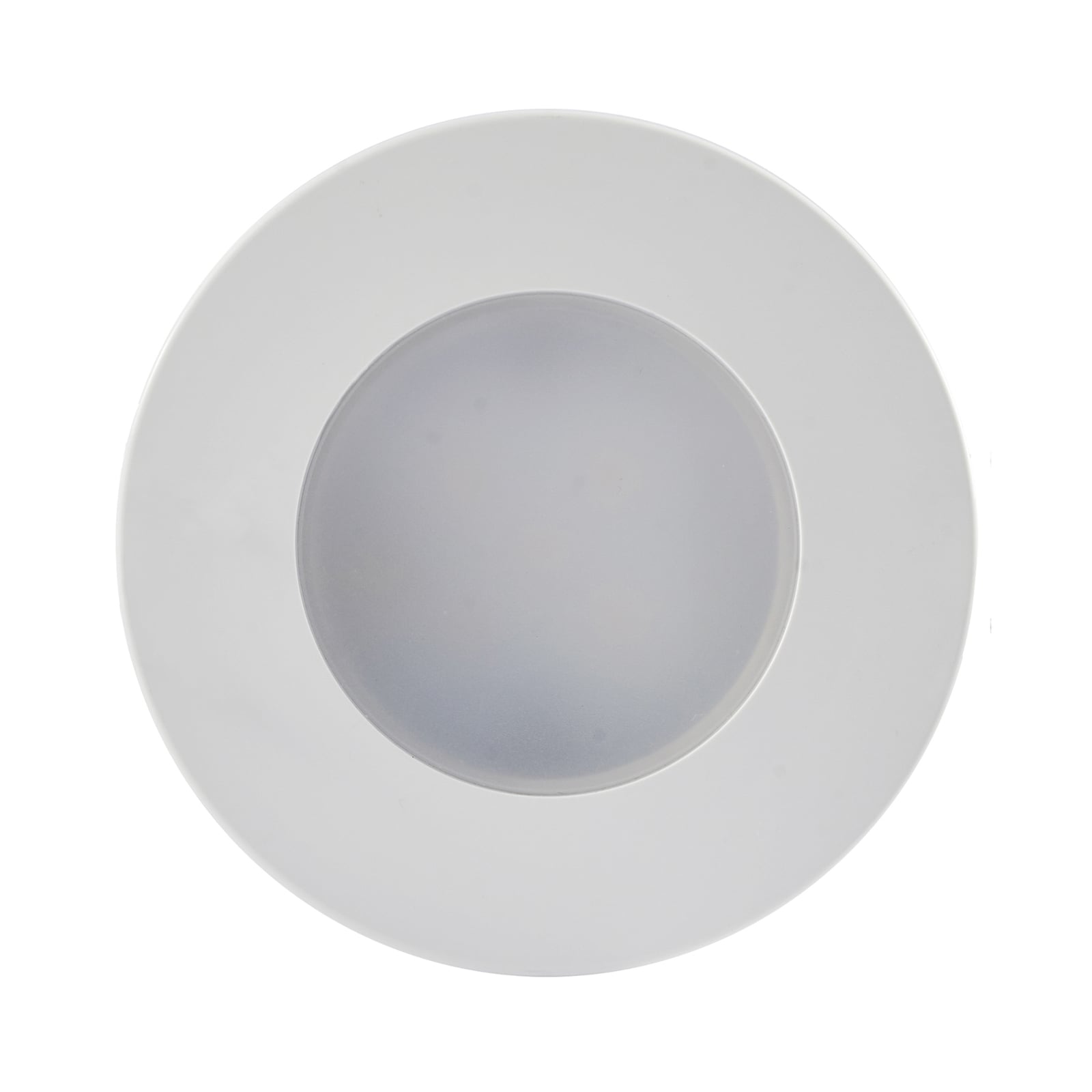 LED innbyggingsspot Holstein rund hvit IP65 5W 2700K forfra