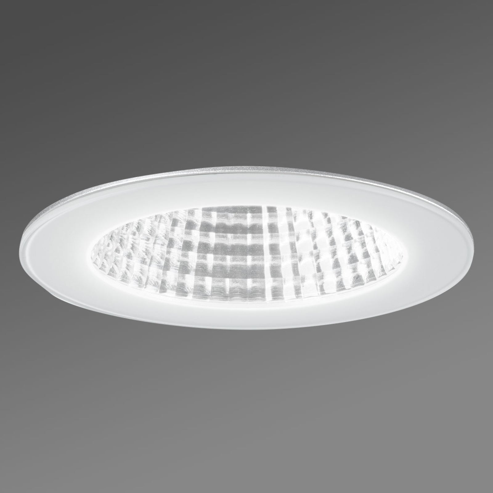LED innbyggingsspot IDown 13 hvit Ø10 cm 13W IP54 forfra