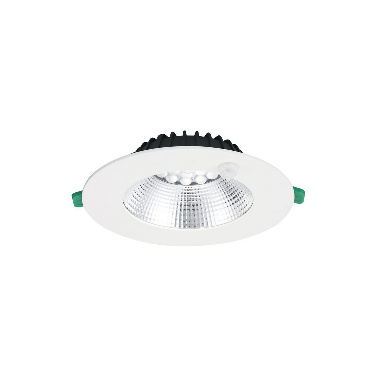LED innbyggingsspot Insaver Slim med bevegelsessensor IP44 Ø17,5 cm forfra