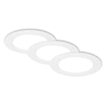 LED innbyggingsspot Jeft hvit Ø12 cm 3-pack forfra