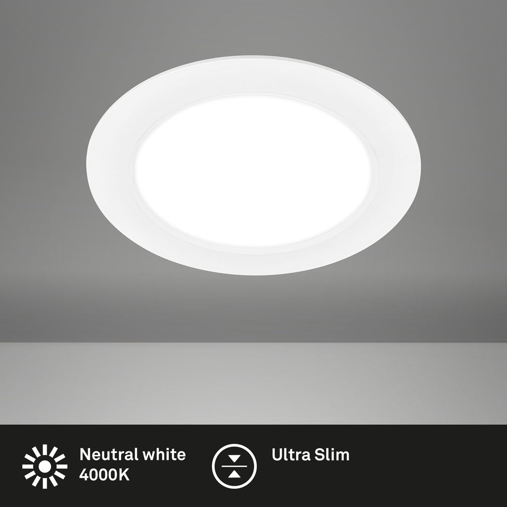 LED innbyggingsspot Jeft hvit Ø17 cm 12W 4000K side