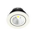 LED innbyggingsspot Jyra dimbar hvit IP65 2700K Ø8,2 cm forfra