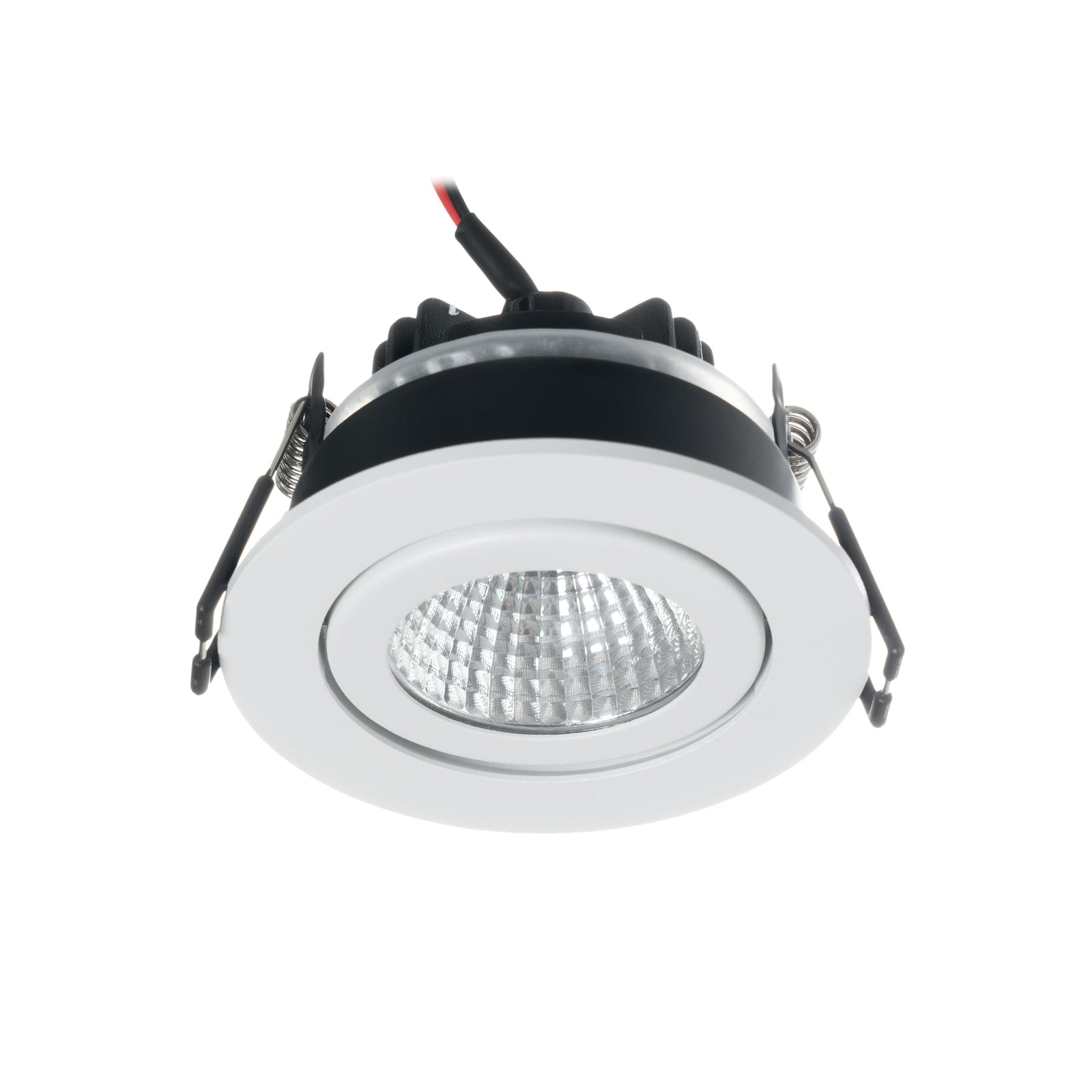 LED innbyggingsspot Jyra hvit dimbar 6W 3000K IP65 sideprofil