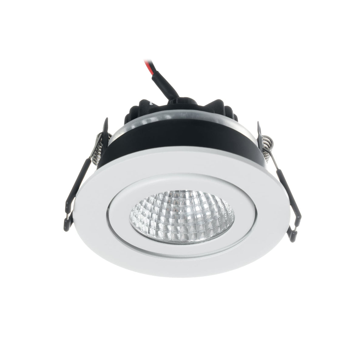 LED innbyggingsspot Jyra hvit dimbar 6W 3000K IP65 sideprofil