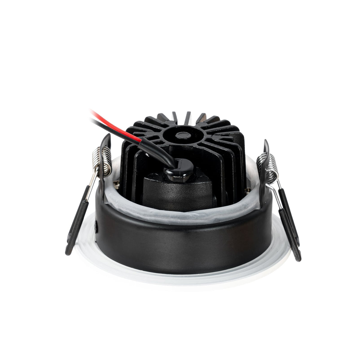 LED innbyggingsspot Jyra hvit dimbar 6W 3000K IP65 lys i rom