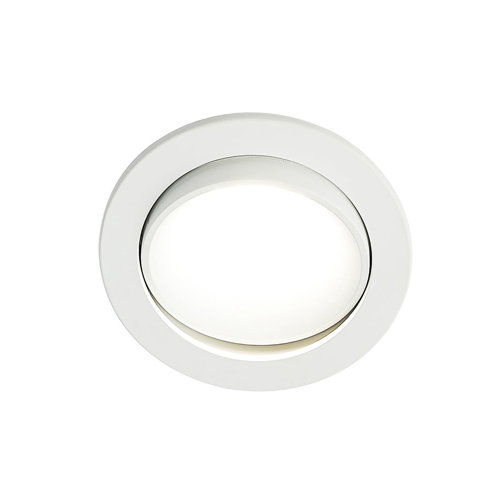 LED innbyggingsspot Katerin svingbar dimbar hvit Ø10 cm IP44 detalj