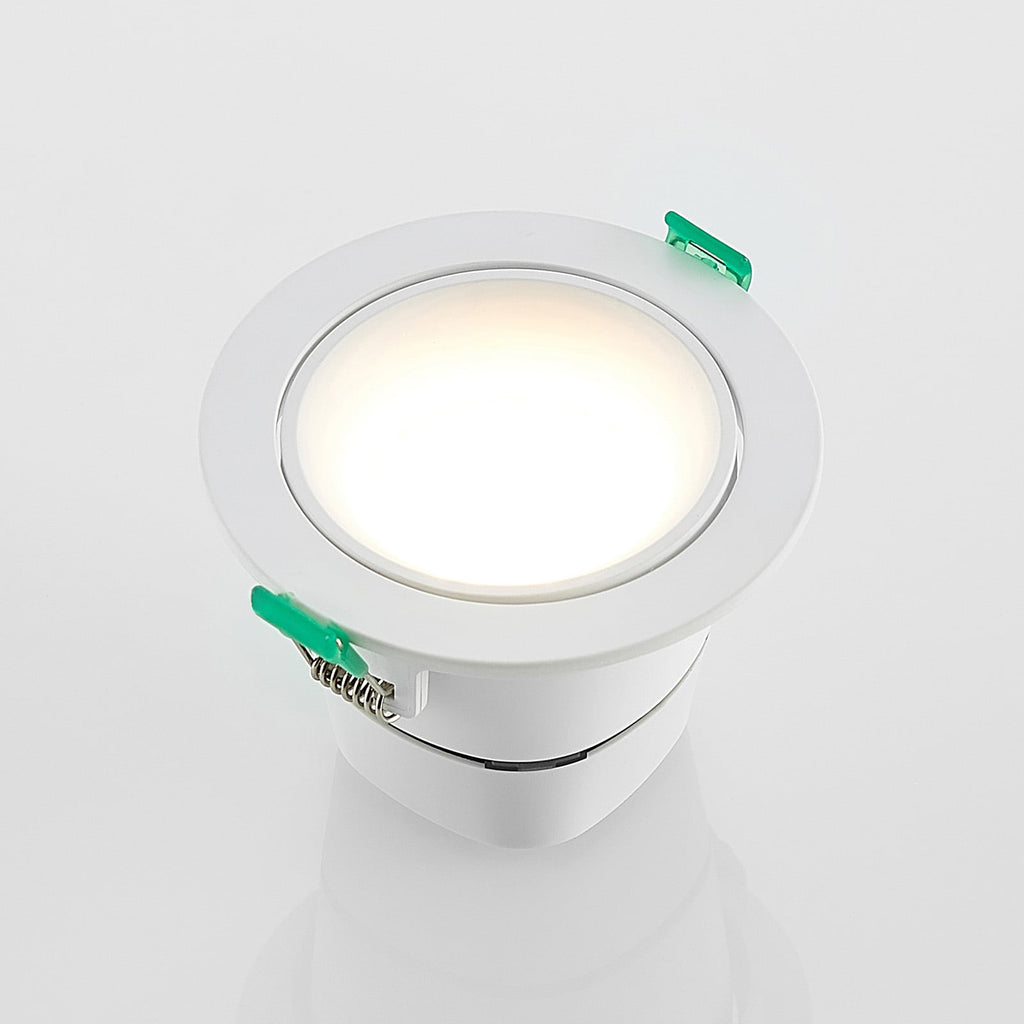 LED innbyggingsspot Katerin svingbar dimbar hvit Ø10 cm IP44 nærbilde