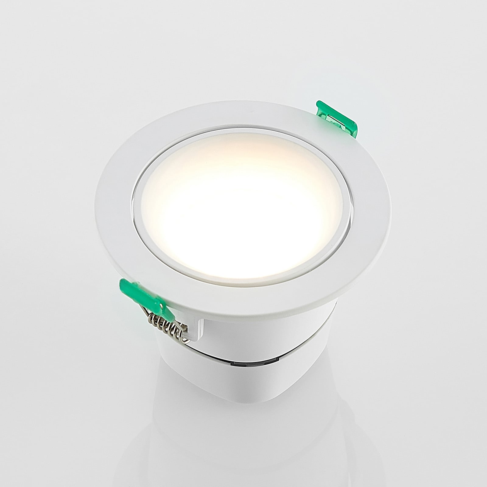 LED innbyggingsspot Katerin svingbar dimbar hvit Ø10 cm IP44 nærbilde