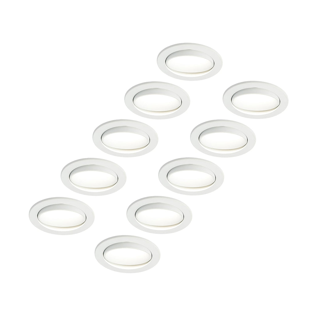 LED innbyggingsspot Katerin dimbar svingbar 10-pack IP44 forfra