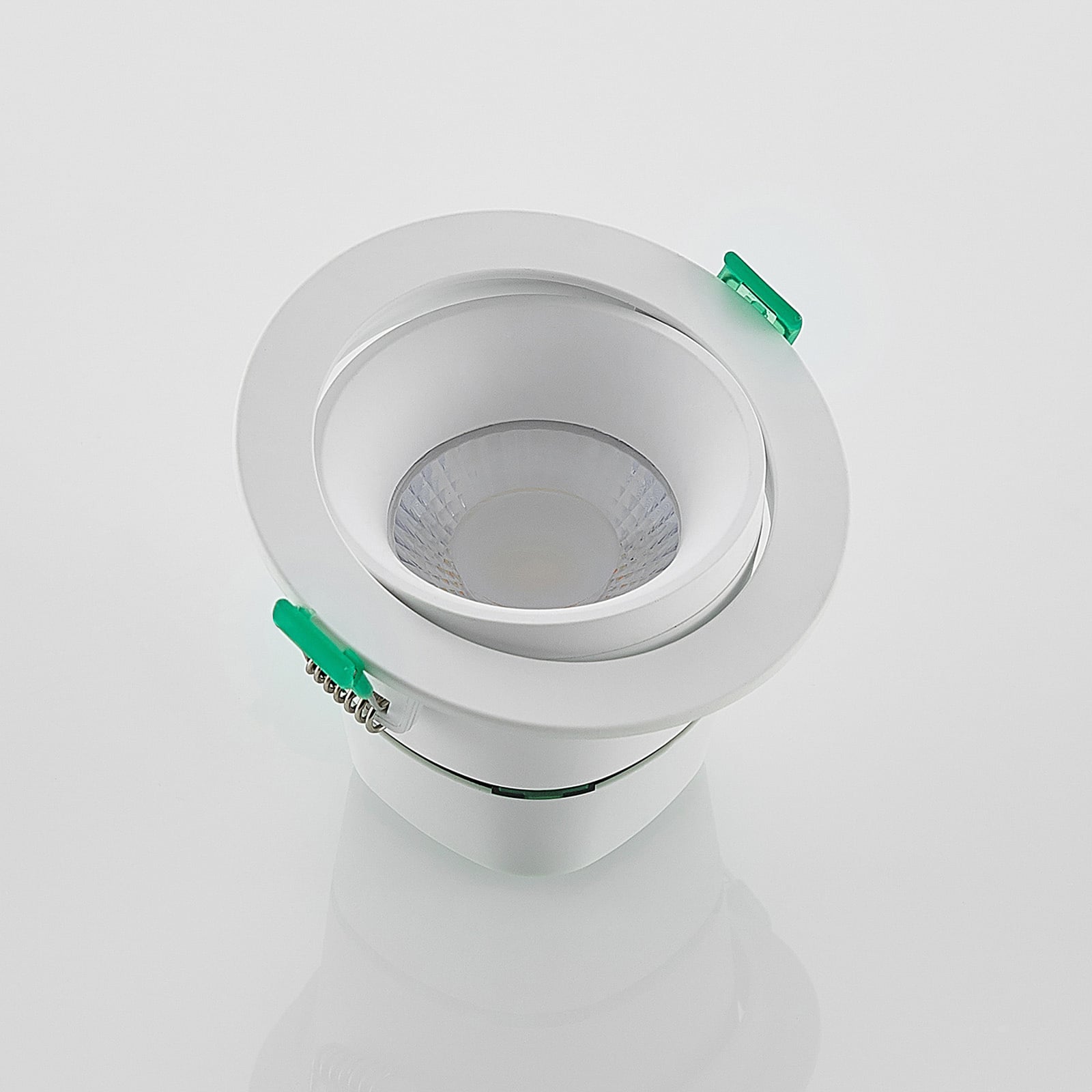 LED innbyggingsspot Katerin dimbar svingbar 10-pack IP44 sideprofil
