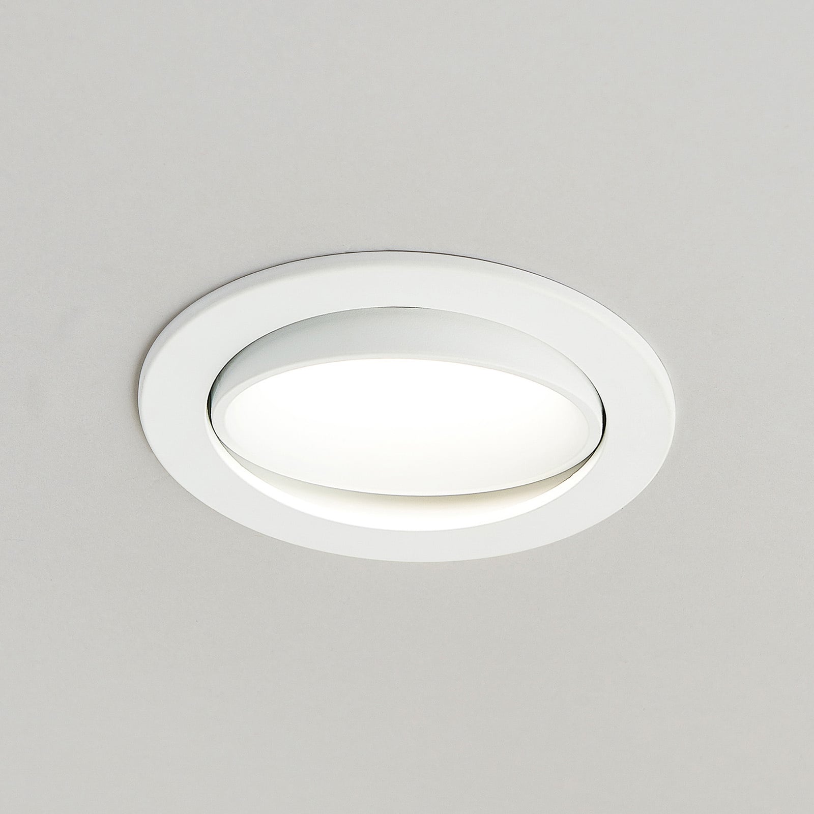 LED innbyggingsspot Katerin svingbar dimbar 2-pack IP44 detalj av DIP-bryter
