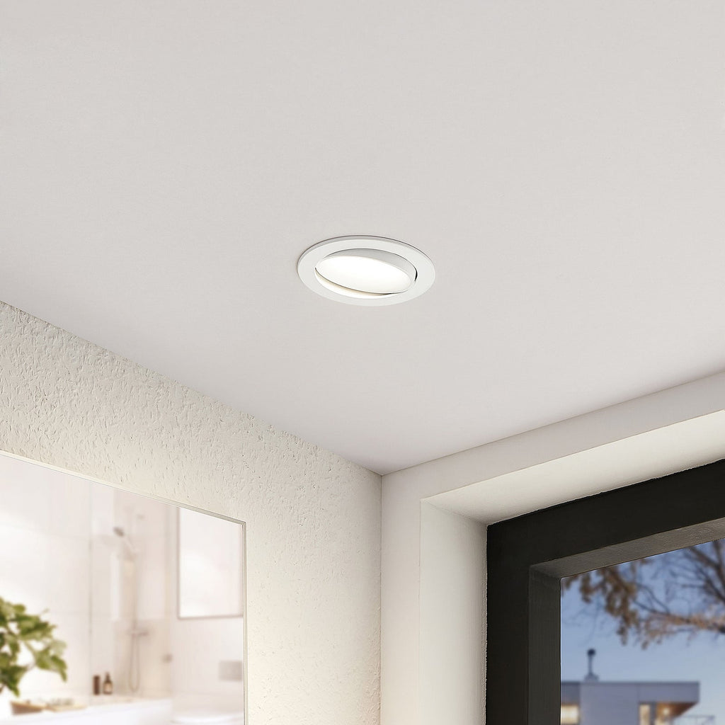 Bakside av LED innbyggingsspot Katerin svingbar dimbar hvit IP44