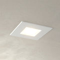 LED innbyggingsspot Klaus kvadratisk hvit 7,5 cm forfra