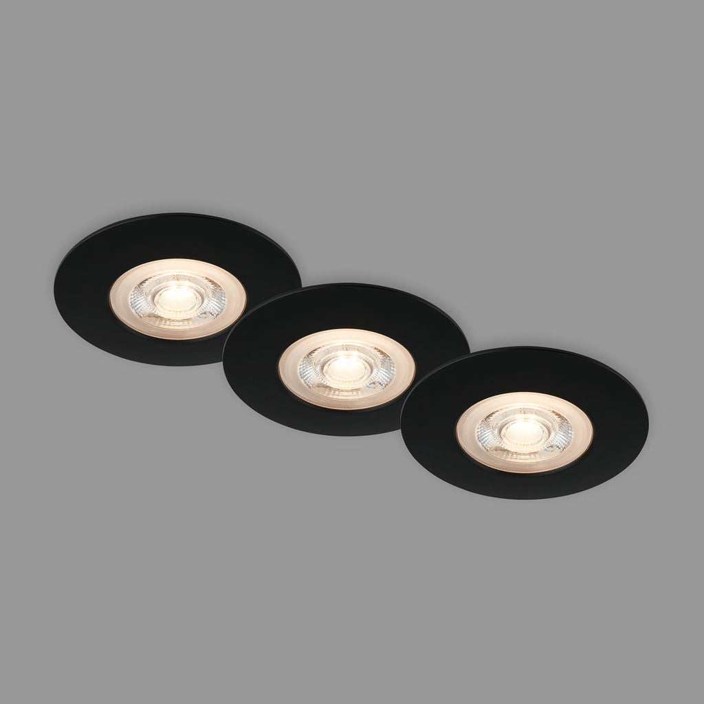 LED innbyggingsspot Kulana svart bakside