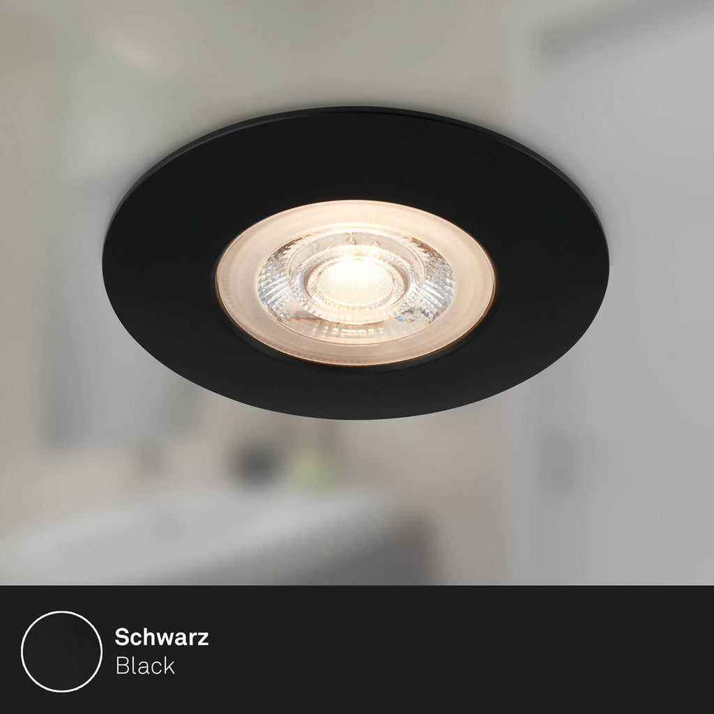 LED innbyggingsspot Kulana svart detalj