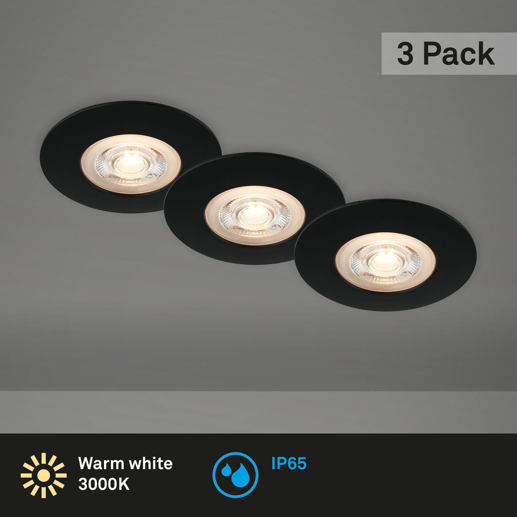 LED innbyggingsspot Kulana svart side