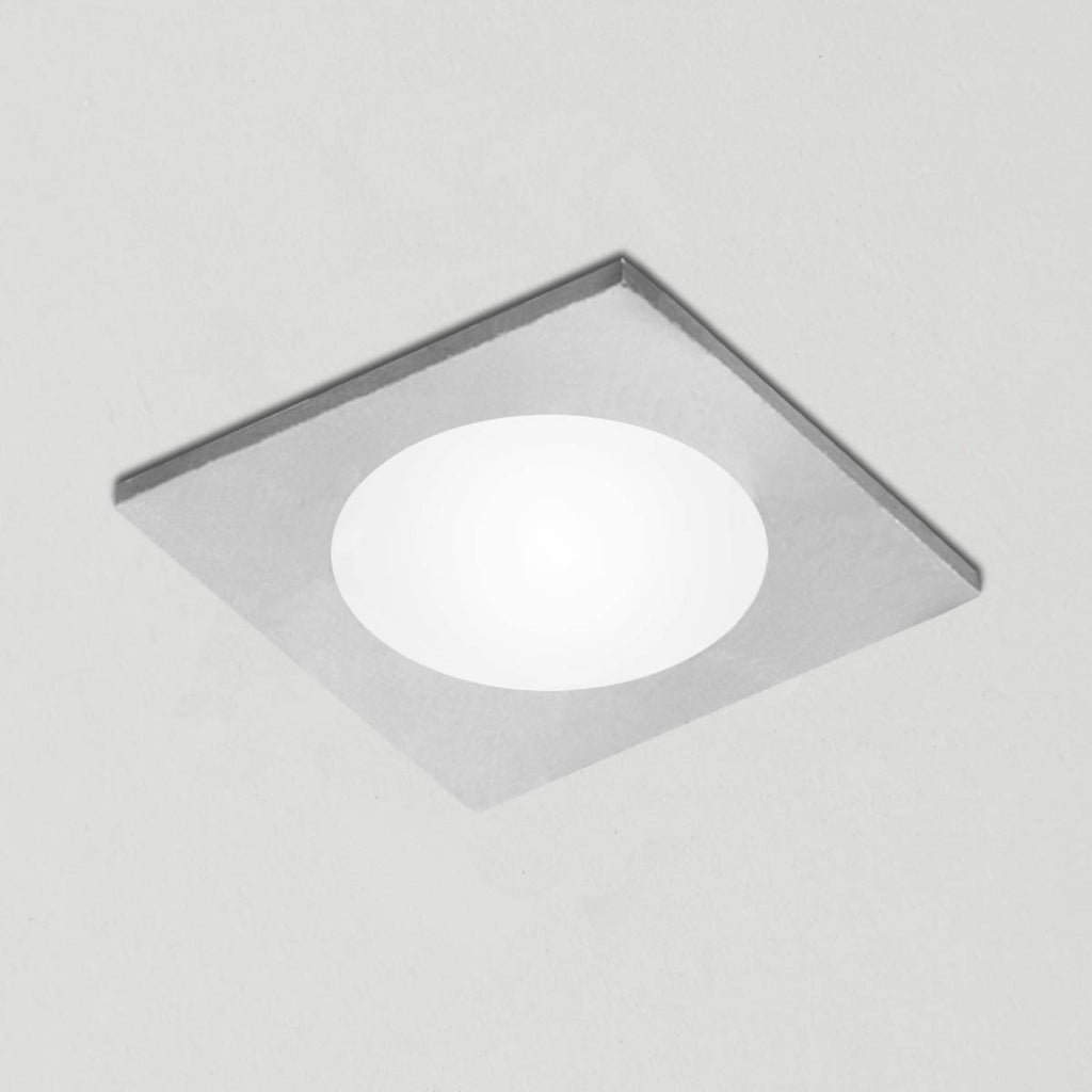 LED innbyggingsspot kvadratisk rustfritt stål IP68 0,2W 12V bakside
