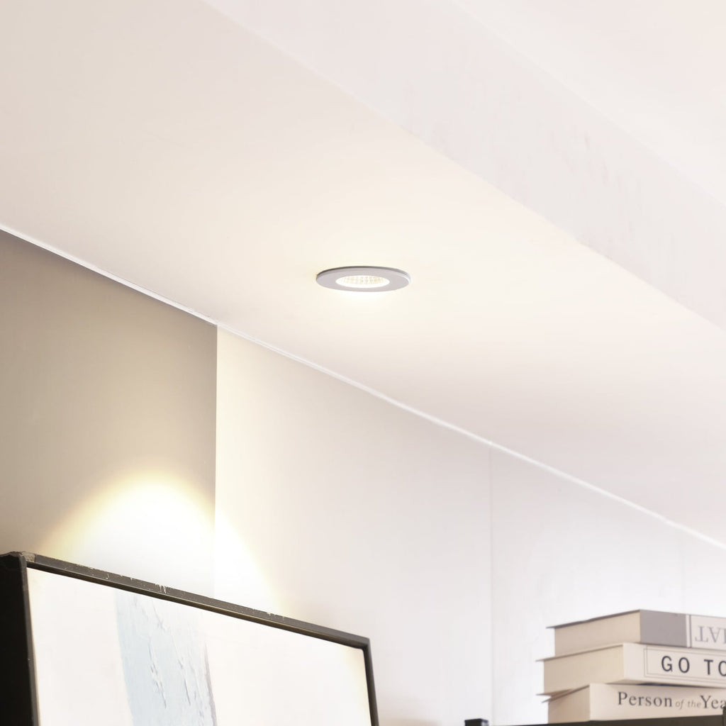 LED innbyggingsspot Lirin dimbar IP65 Ø7,9 cm 6W 2700K bakside