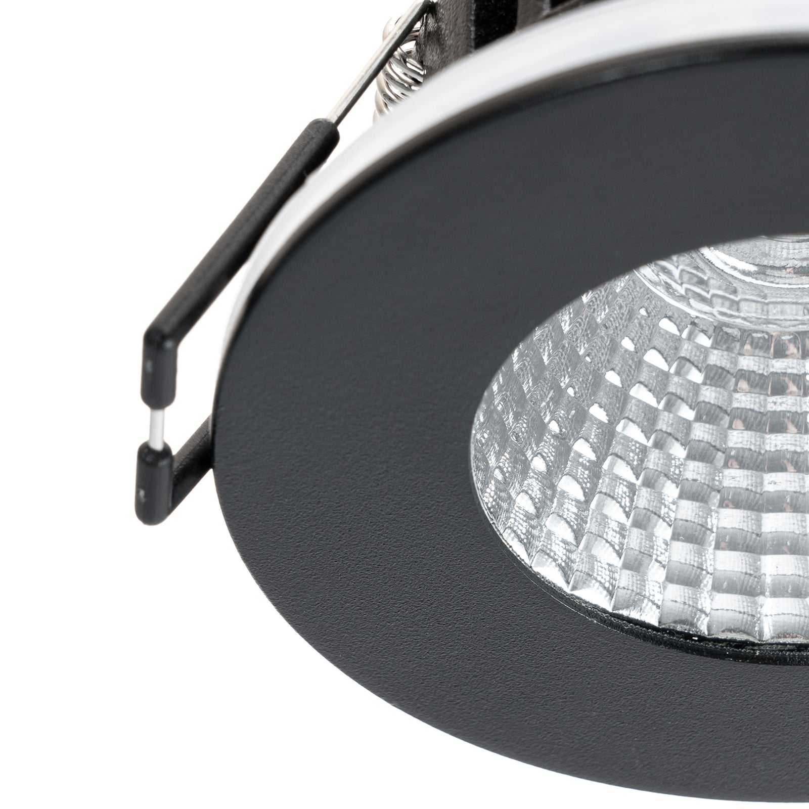 LED innbyggingsspot Lirin svart matt IP65 dimbar 6W installasjon