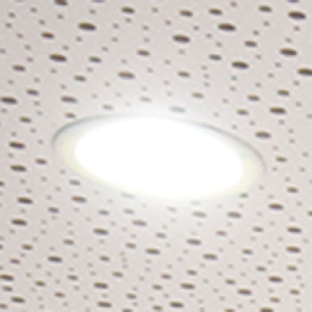 LED innbyggingsspot loda rund hvit Ø20 cm 25W 4000K IP44 montert i tak