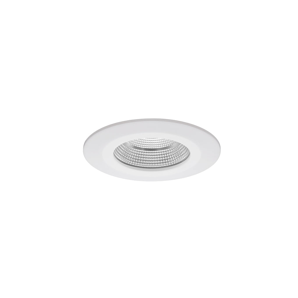 LED innbyggingsspot Lydon Mini hvit matt Ø13 cm front