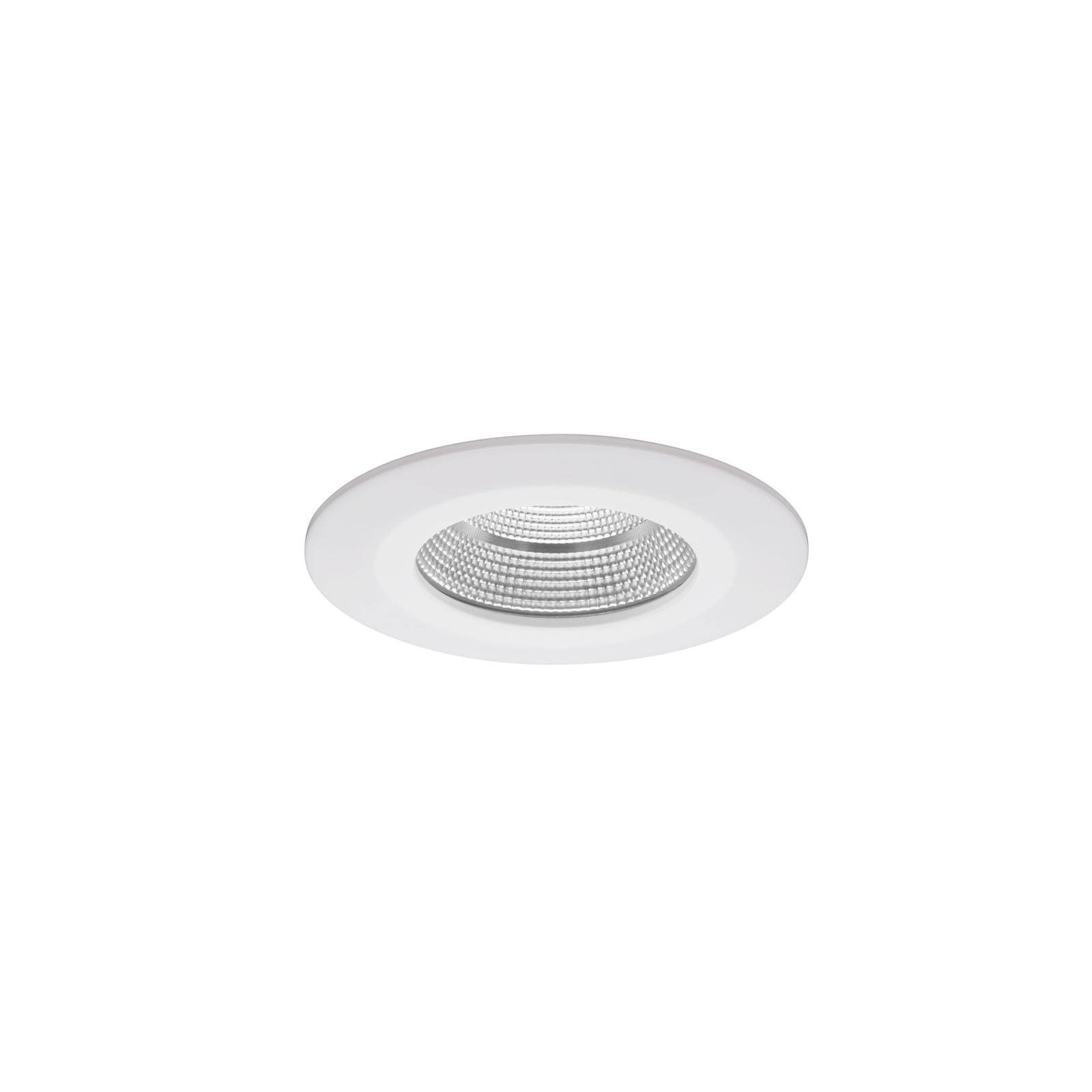 LED innbyggingsspot Lydon Mini hvit matt Ø13 cm front