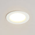 LED innbyggingsspot Milaine dimbar hvit Ø10 cm IP44 foran
