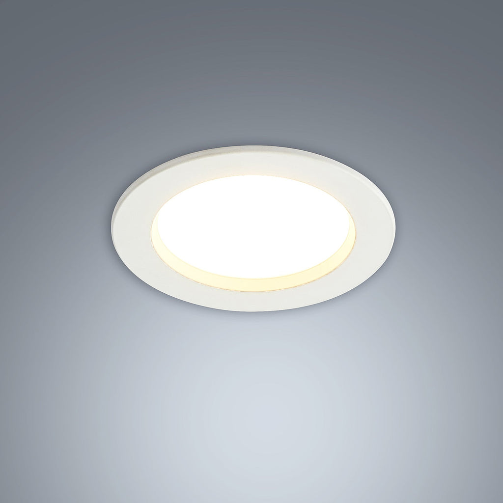 LED innbyggingsspot Milaine dimbar hvit Ø10 cm IP44 installasjon