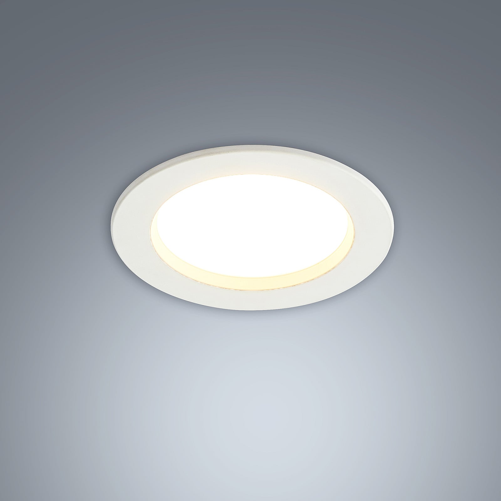 LED innbyggingsspot Milaine dimbar hvit Ø10 cm IP44 installasjon