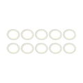 LED innbyggingsspot Milaine hvit dimbar IP44 10-pk forfra