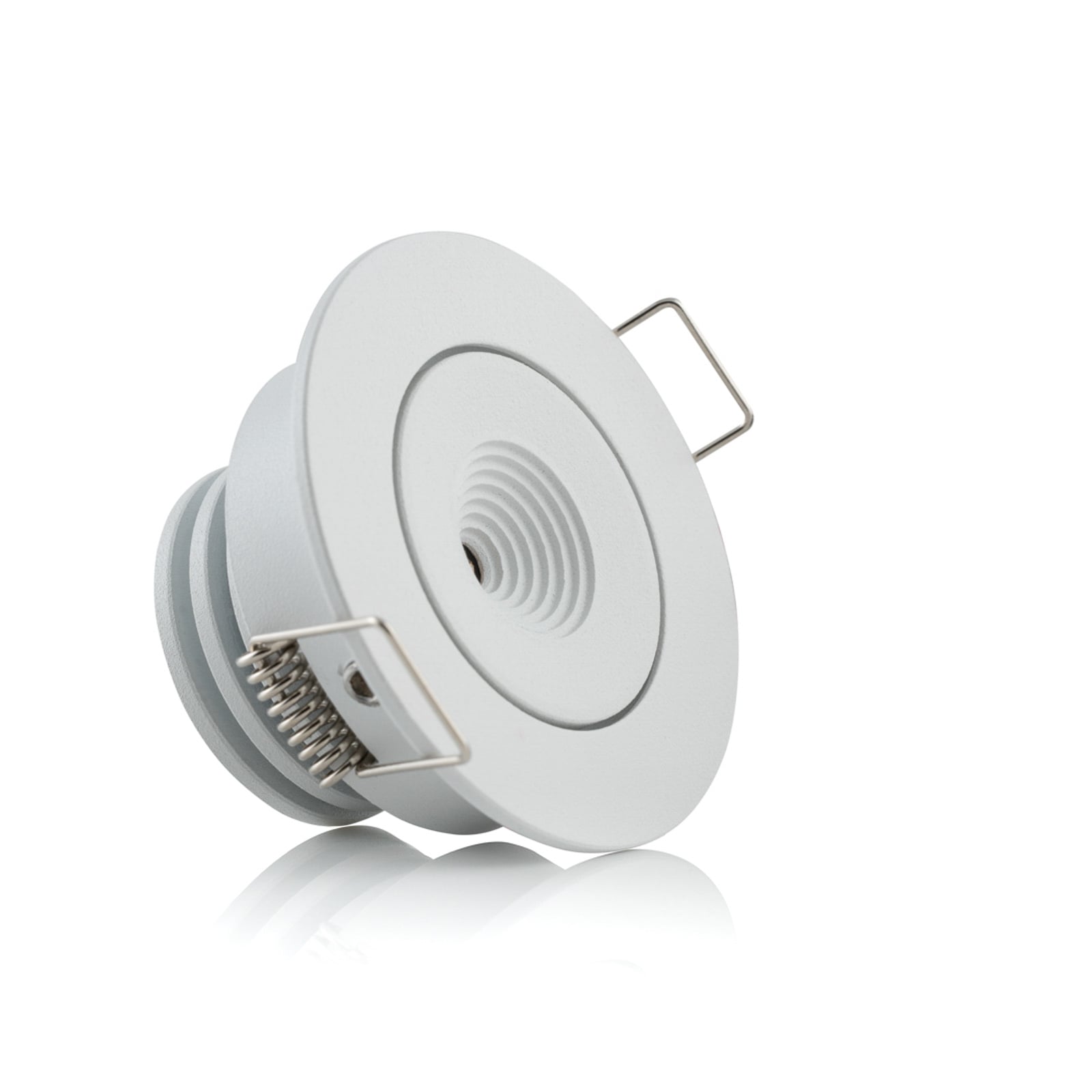 LED innbyggingsspot MiniOne Tilt dimbar hvit forfra