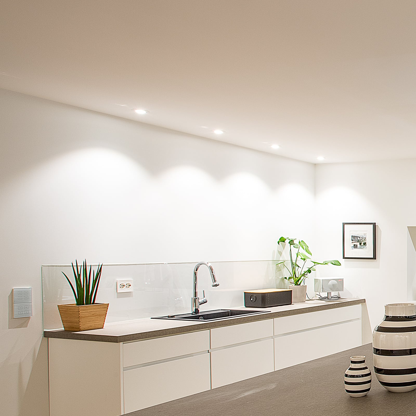 LED innbyggingsspot MiniOne Tilt dimbar hvit vinklet