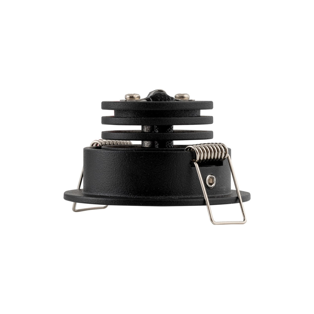 Detalj av LED innbyggingsspot MiniOne Tilt dimbar svart IP44 3W 2700K
