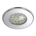 LED innbyggingsspot Nikas krom Ø7,5 cm 5W IP44 forfra