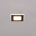 LED innbyggingsspot Nimbus svart IP44 8,5x8,5 cm forfra