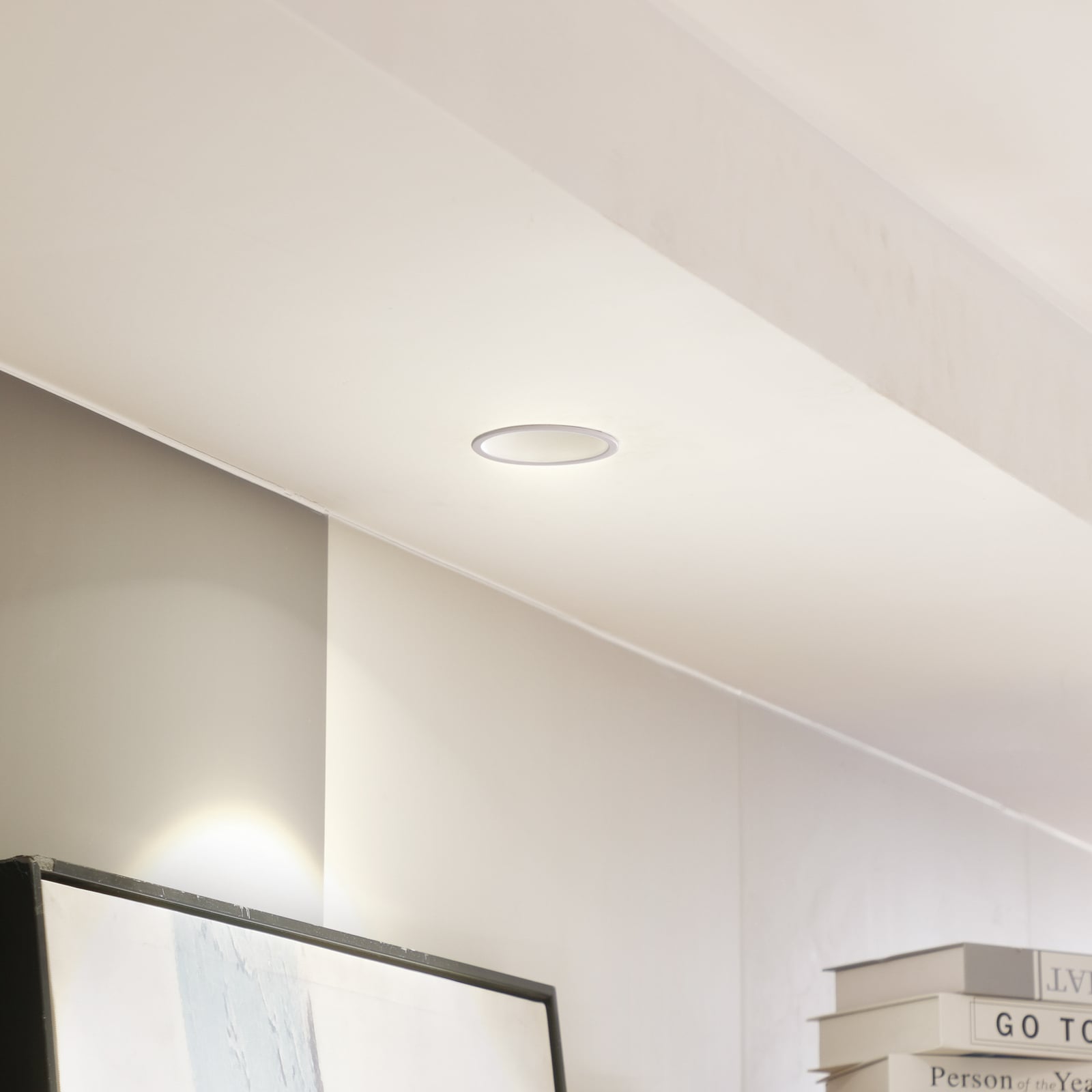 LED innbyggingsspot Niria dimbar hvit Ø8,2 cm bakside
