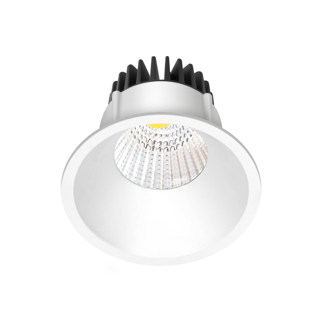 LED innbyggingsspot Niria dimbar hvit Ø8,2 cm 6W 3000K forfra
