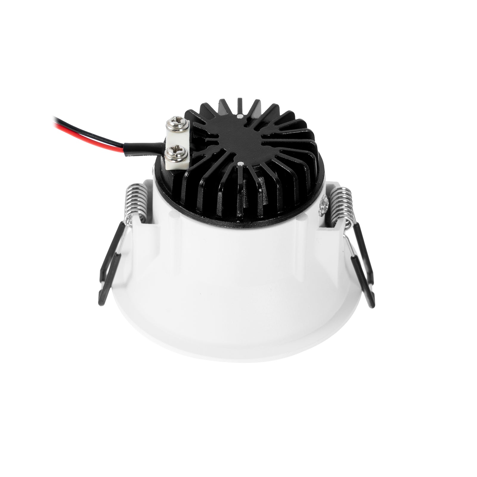 LED innbyggingsspot Niria dimbar hvit Ø8,2 cm 6W 3000K monteringsdetalj