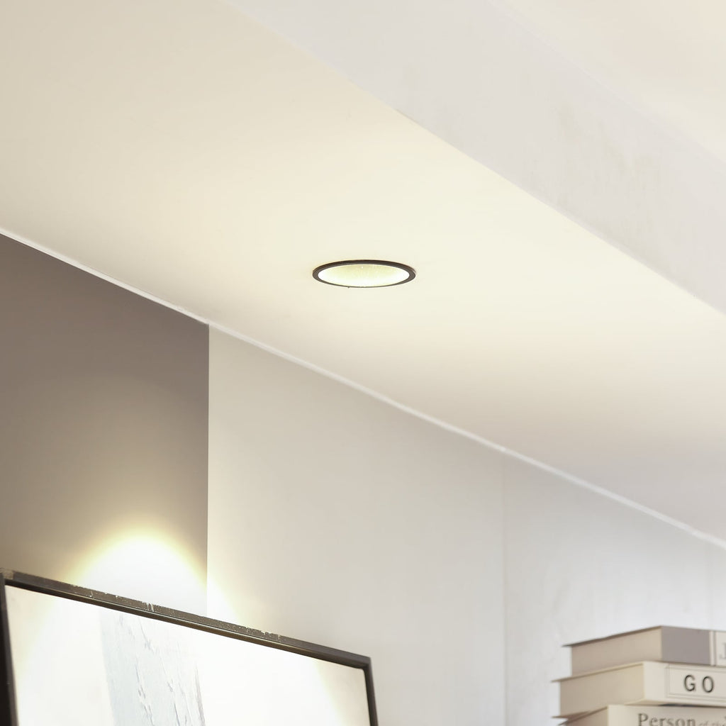 LED innbyggingsspot Niria dimbar svart 6W 2700K bakside