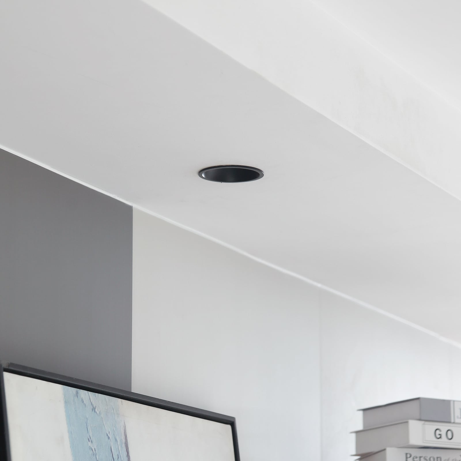 LED innbyggingsspot Niria dimbar svart 6W 2700K detalj
