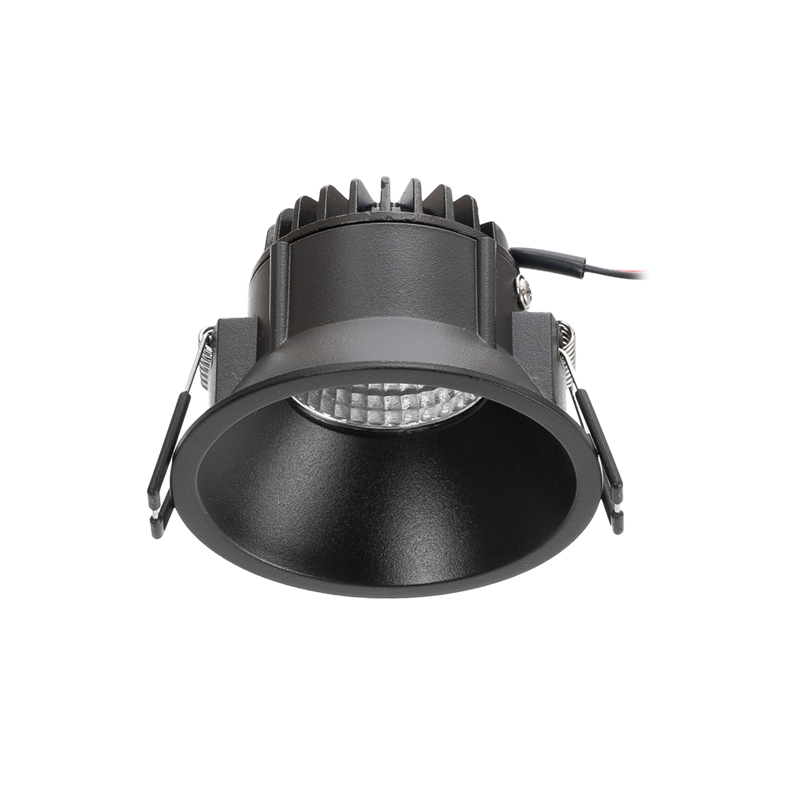 LED innbyggingsspot Niria dimbar svart 6W 2700K sideprofil