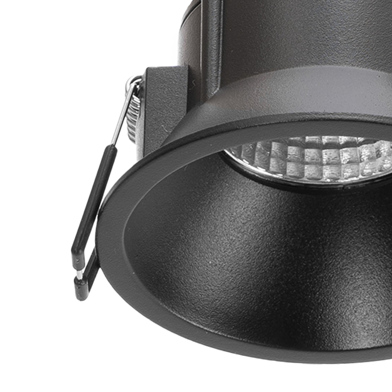 LED innbyggingsspot Niria dimbar svart 6W 2700K aluminiumskropp