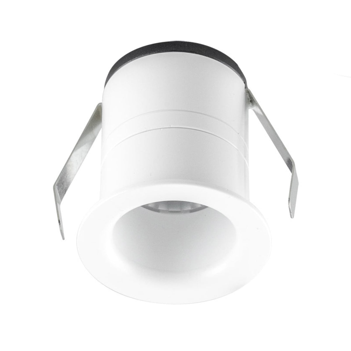 LED innbyggingsspot Noblendo dimbar hvit Ø4,5 cm IP44 fra EVN sett forfra