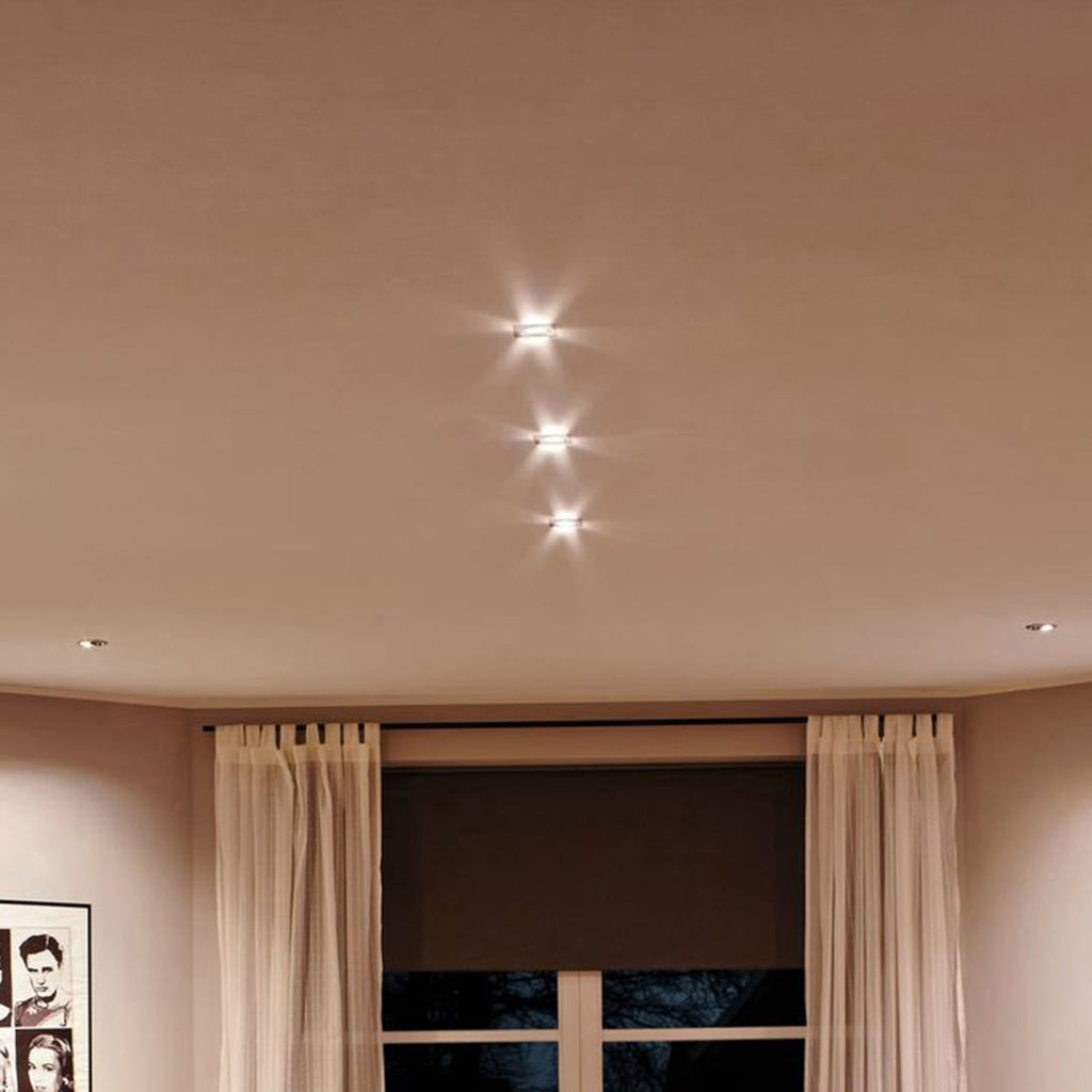 LED innbyggingsspot Nova 3-pack børstet stål bakside