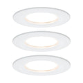 LED innbyggingsspot Nova 3-pack hvit front